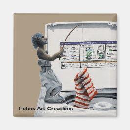 Tjuvfiske Tårfantasy Button Magnet