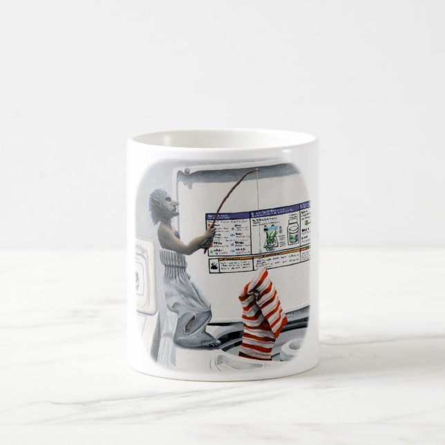 Tjuvfiske Tjuvfiske Fantasy Art Coffee Mugg (Center)