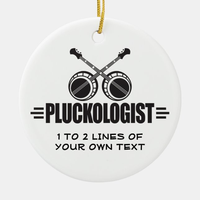 Tjuvlig Banjo Julgransprydnad Keramik (Framsidan)