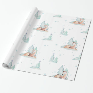 Tjuvvildsdjur på vintern presentpapper