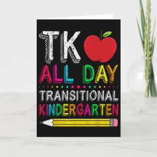 Tk All Day Transition Kindergarten Teacher Student Kort