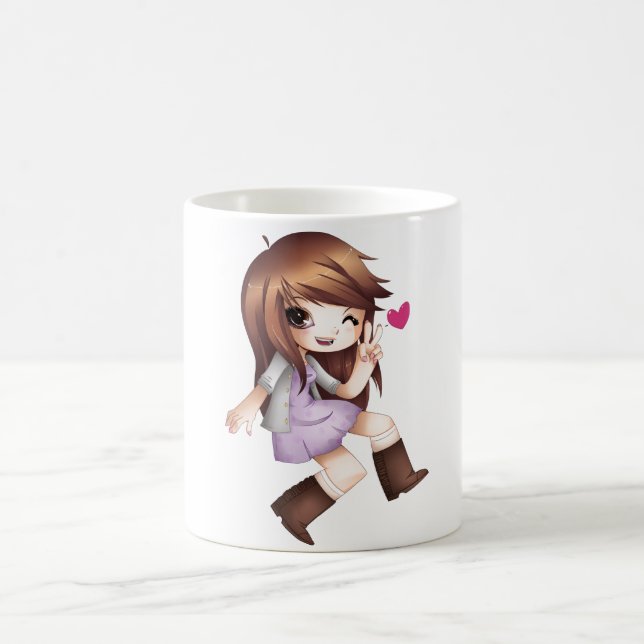 TK chibi-designkaffe mugg (Center)