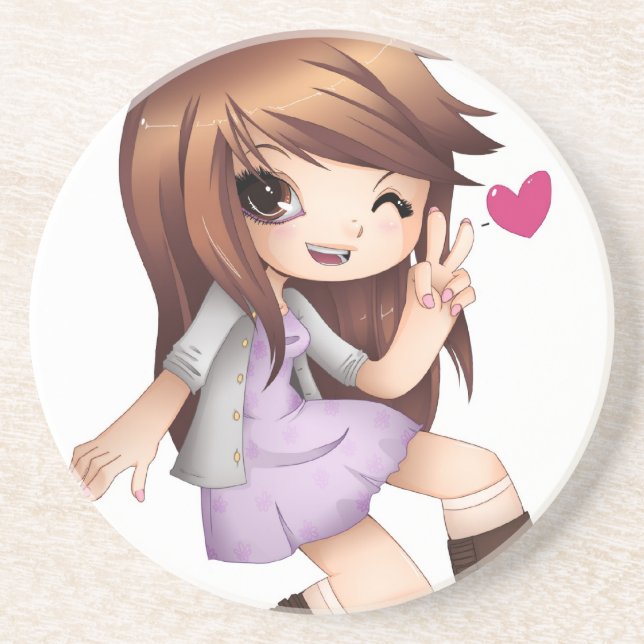 TK Chibi sandstone-underlägg Underlägg (Framsidan)