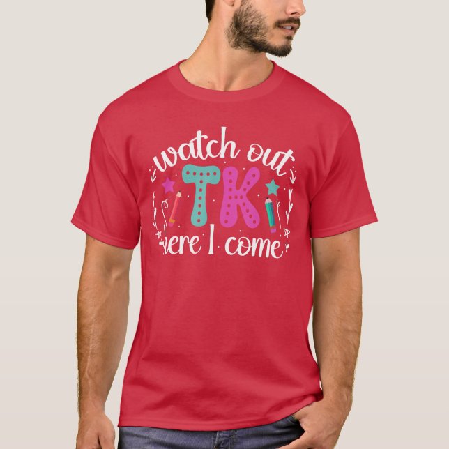TK här kommer jag TK-student övergångsförberedande T Shirt (Framsida)