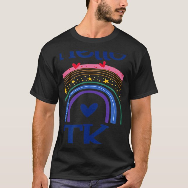TK Lärare Kindergarten i övergångsfasen tillbaka t Shirt (Framsida)