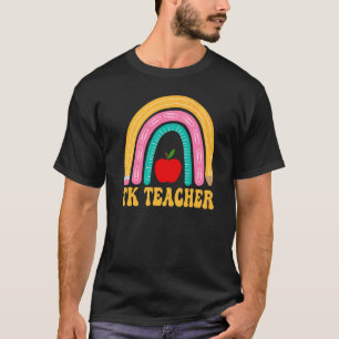 Tk Lärare Regnbåge Penna Kvinnor Tillbaka Till Sko T Shirt