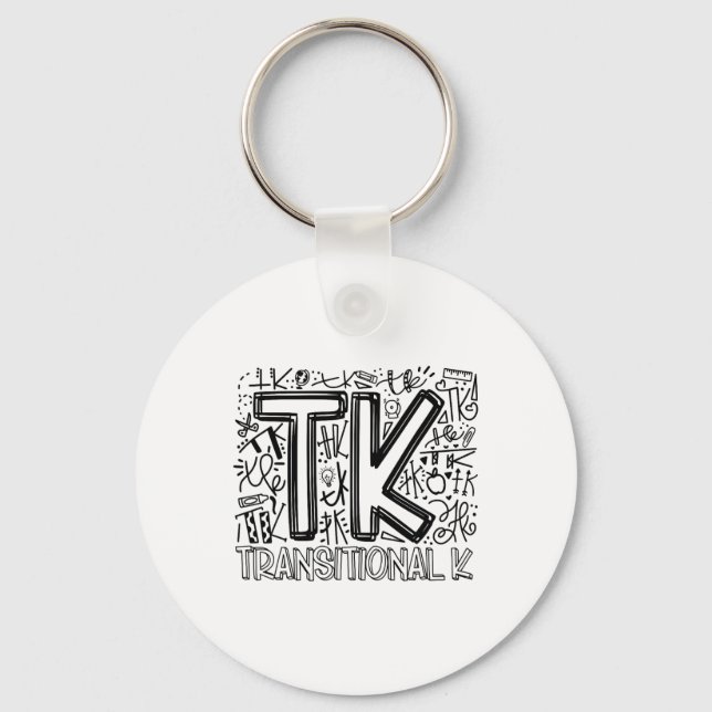 Tk Övergångsförskola Typografi Ck Till Skola Nyckelring (Framsida)