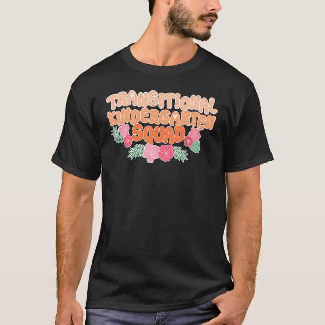 Tk Squad   Teacher Floral Retro 70s Groovy T Shirt (Framsida)