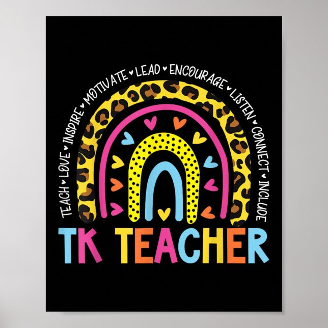Tk Teacher Back to school Lacher Kid Poster (Framsidan)