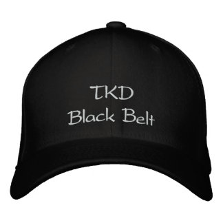 TKD Black Bälte Broderad Keps