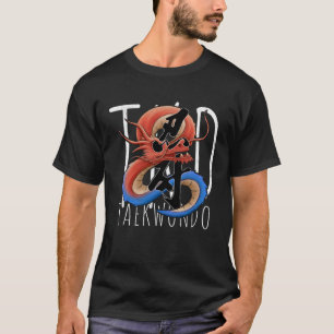 TKD koreanska Dragon Yin Yang Taegeuk Taekwondo Pe T Shirt