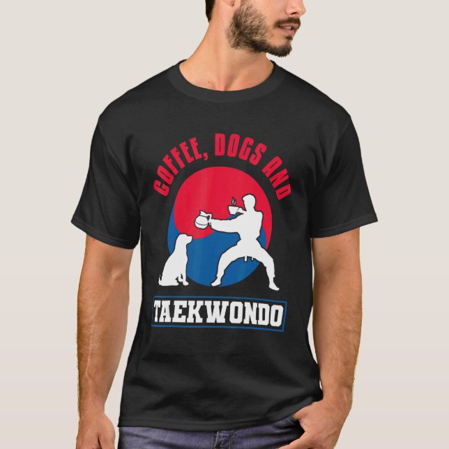 TKD koreanska martialkonst Tae Kwon Do Fighter Cof T Shirt (Framsida)