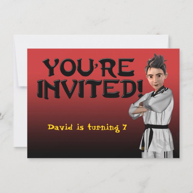 TKD-pojkeinbjudan Inbjudningar (Framsida)