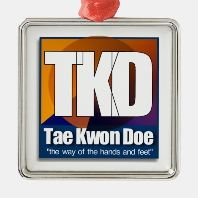 TKD TAEKWONDO CHRISTMAS ORNAMENT WAY HAND FOEET (Framsidan)