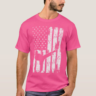 Tkd Us American Flagga Sports Patriotic Taekwondo T Shirt