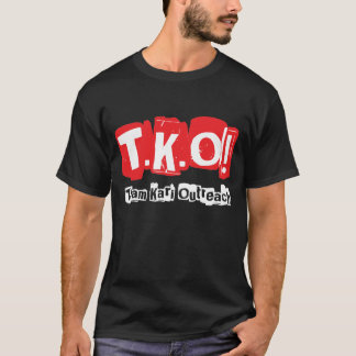 TKO:  Gammal Punk stilsvart Tee Shirt