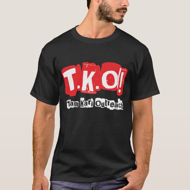 TKO:  Gammal Punk stilsvart Tee Shirt (Framsida)