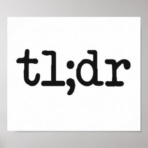 tl; dren läste för Long inte Poster