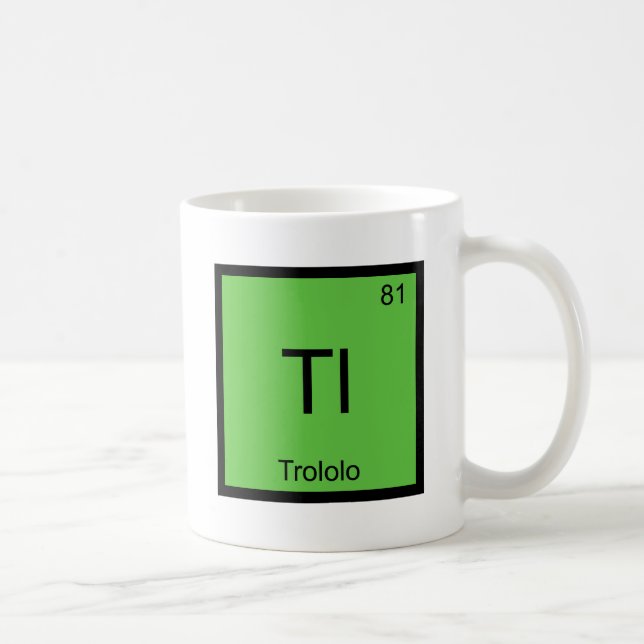 Tl - Meme för symbol för Trololo kemiinslag Kaffemugg (Höger)