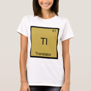 Tl - Rolig T-Shirt med Kemiskt Elementsymbol för Ö