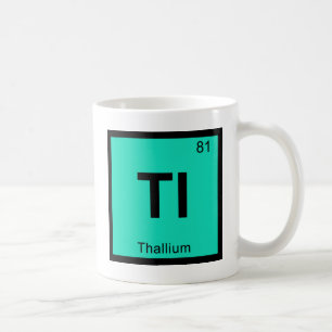 Tl - Tallium Kemi Periodiska Systemet Symbol Kaffemugg