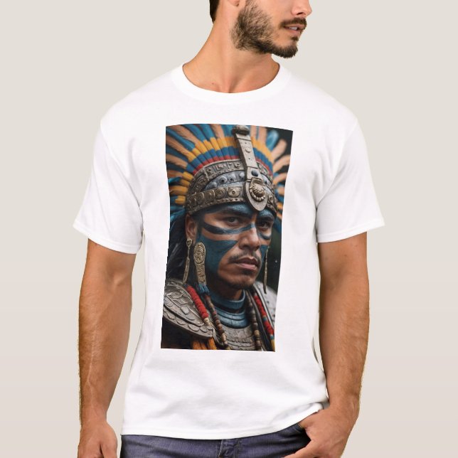 Tlaloc - Aztec Gud of Rain and Fertility T Shirt (Framsida)