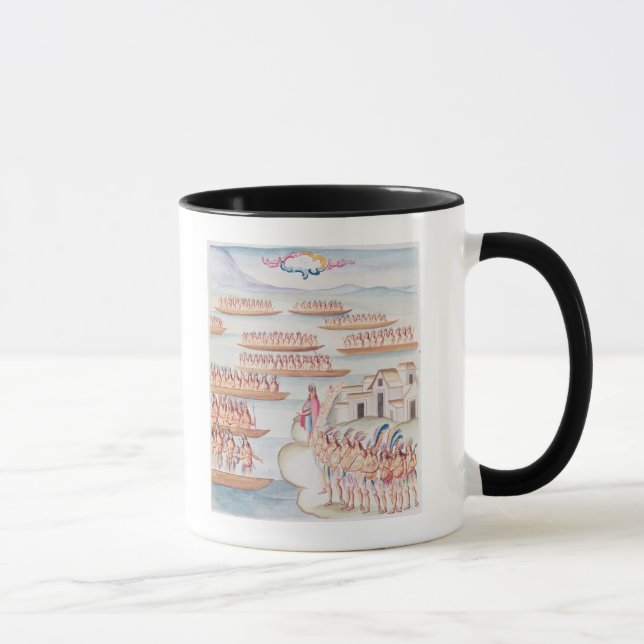 Tlatelolco och lagunen mugg (Höger)