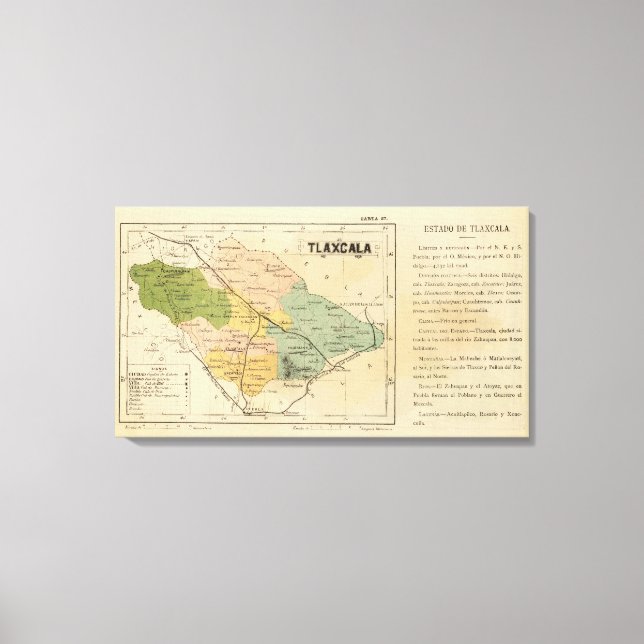 Tlaxcala, Mexiko Canvastryck (Framsida)