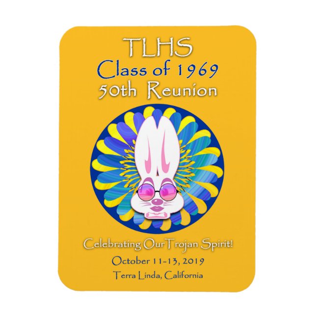 TLHS-klass 1969 Bunny Girl 50th Reunion Magnet (Vertikal)