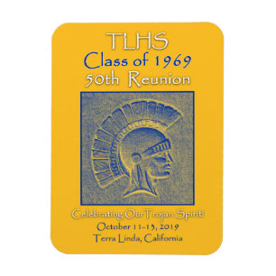 TLHS-klass 1969 Trojan Spirit 50th Reunion Magnet