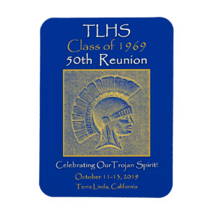 TLHS-klass 1969 Trojan Spirit 50th Reunion Magnet
