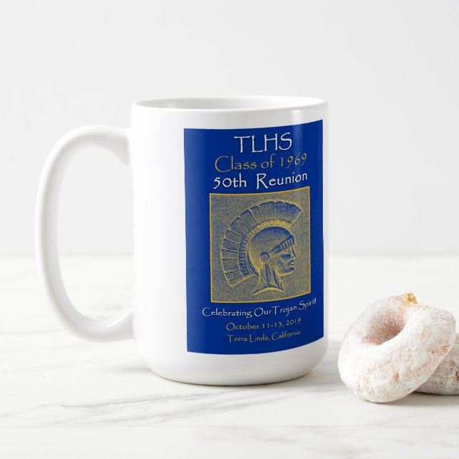 TLHS Trojan Spirit Class of 1969 Reunion Kaffemugg (Med munk)