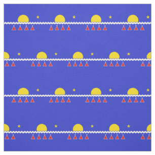 Tlicho Flagga Fabric Tlicho Nation Textiles Tyg