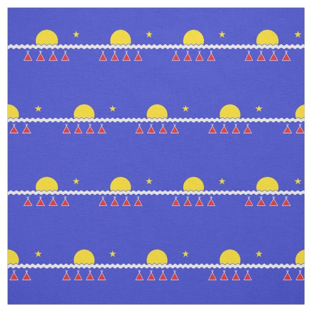 Tlicho Flagga Fabric Tlicho Nation Textiles Tyg (Provkarta)