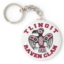 Tlingit Raven Klan Keychain