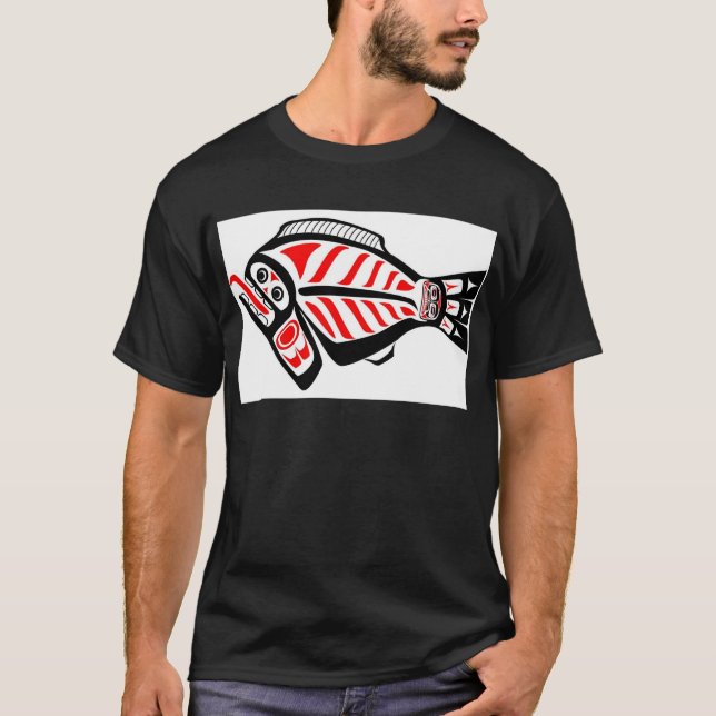 Tlingithälleflundra Tee Shirt (Framsida)