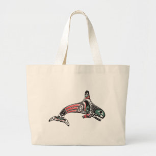 Tlingitspäckhuggare & örn jumbo tygkasse