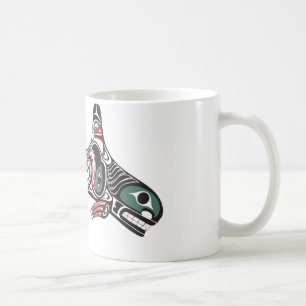 Tlingitspäckhuggare & örn kaffemugg