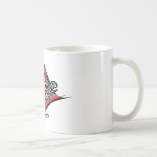 Tlingitspäckhuggare & örn kaffemugg
