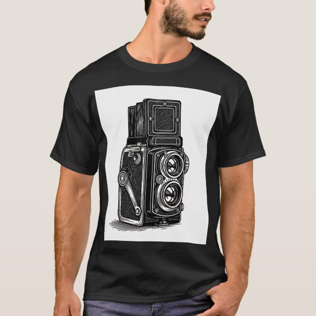 TLR camera t-shirt (Framsida)