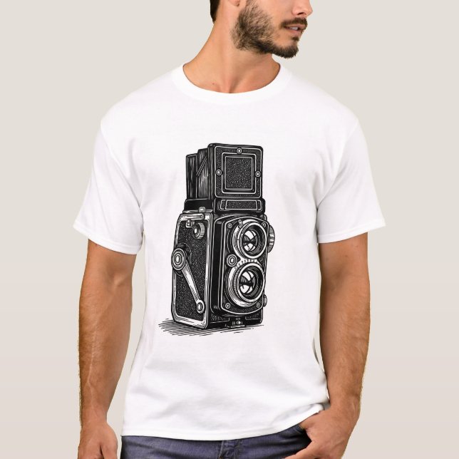 TLR kamera t-shirt (Framsida)
