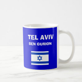 TLV-flygplatskoden Mugg Israel-Ben Gurion (Tel Avi