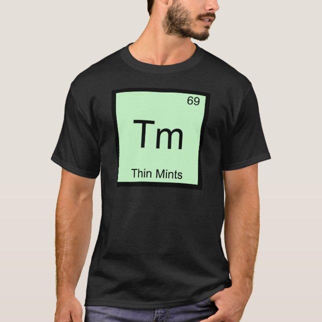 Tm - För kemiinslag för tunna Mints rolig Tee Shirt (Framsida)
