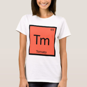 Tm - Tomatfruktkemi Periodisk Bord-symbol T-shirt