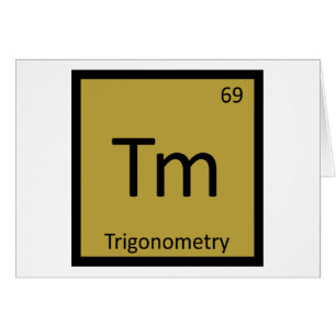 Tm - Trigonometri Matematik Kemi Periodiska System Hälsningskort