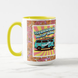 TMH Beach Van Flower Power Mugg