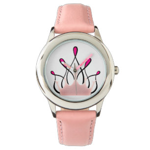 TMH COLLECTION- Söt Rosa Ribbon Watch _ Girls Armbandsur