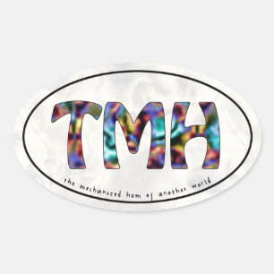 TMH Groovy Motoring Oval Sticker Ovalt Klistermärke