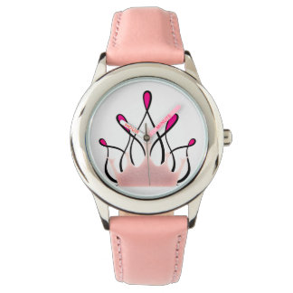 TMH-INSAMLING - Söt Rosa Ribbon Watch _ Girls Armbandsur