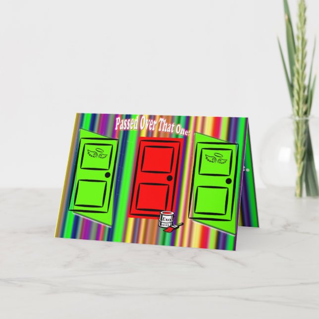 TMH-KOLLEKTION - färgstarkt Pesach-Heliga-dagskort Kort (Framsida)